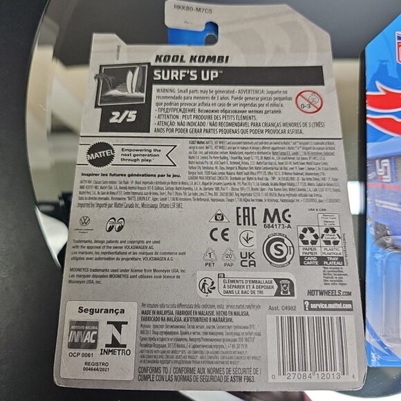 Volkswagen Kool Kombi Pair Hot Wheels New Sealed #136 #49 - Picture 4 of 7